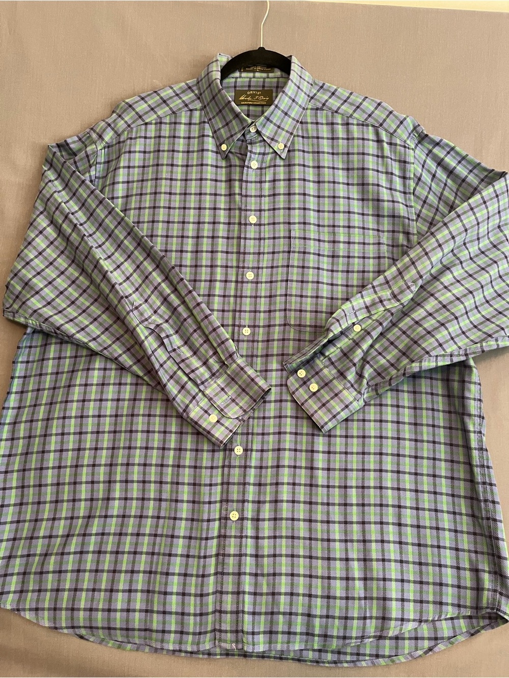 Orvis Charles F. Signature Collection Plaid Button Down Shirt Men’s L